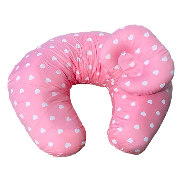 New Pink Nursing / Boppy Pillow with Adjustable Headrest - Picture 2 of 4
